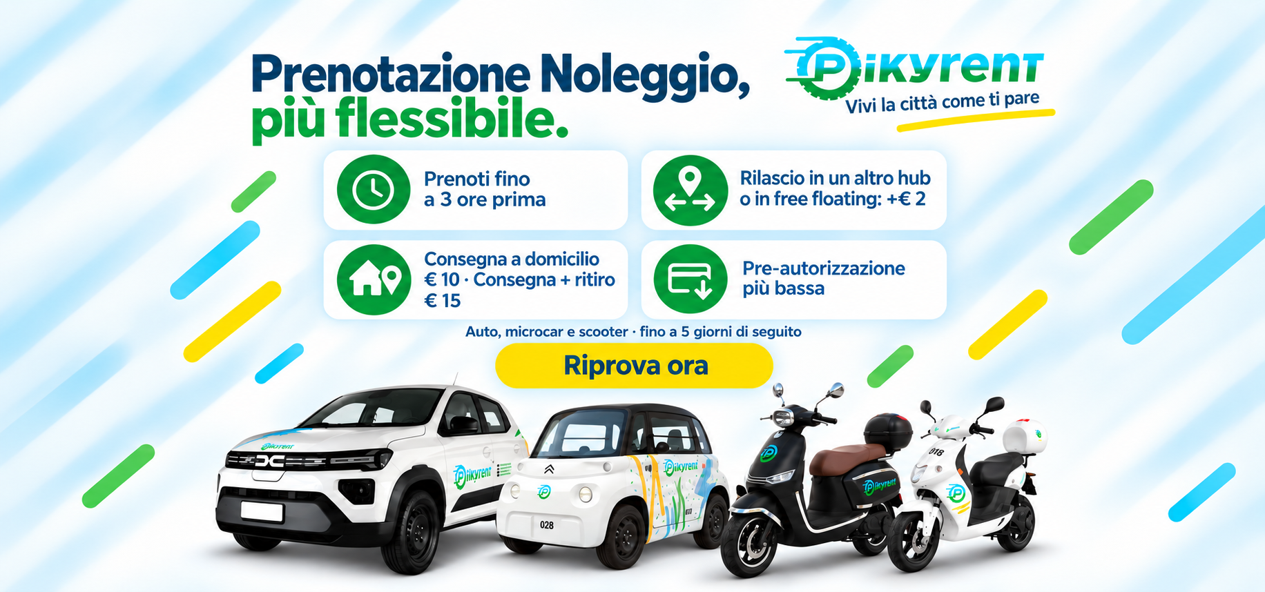 Noleggio flessibile con Pikyrent