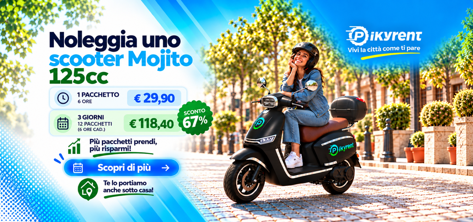 noleggia uno scooter mojito pikyrent
