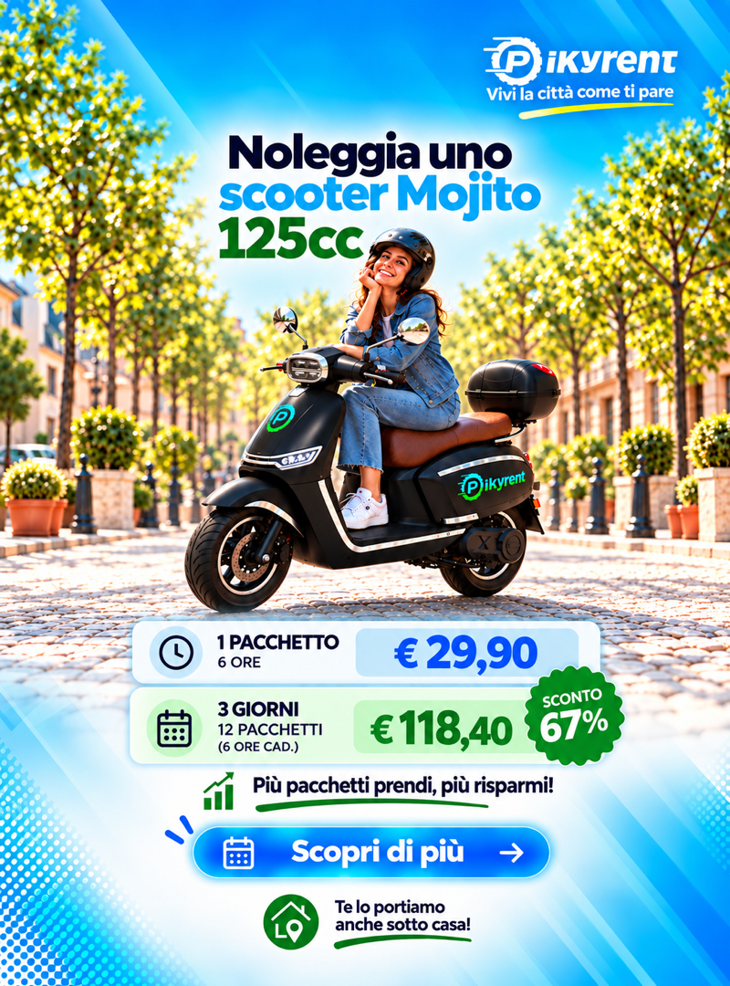 noleggia uno scooter mojito pikyrent mobile