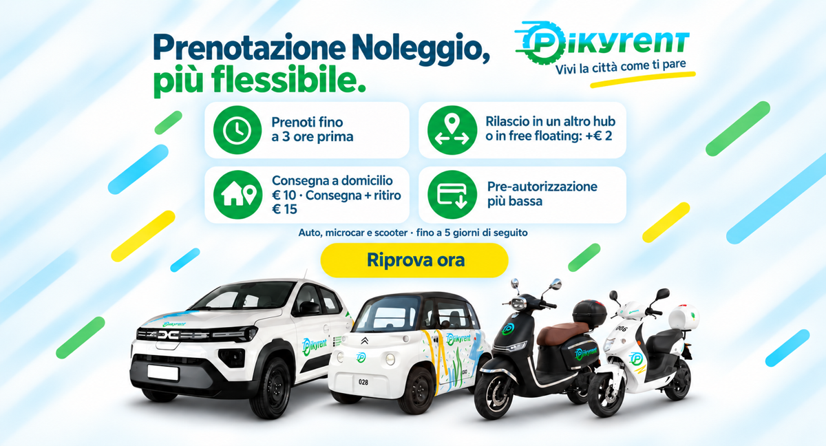 prenotazione noleggio pikyrent ITA